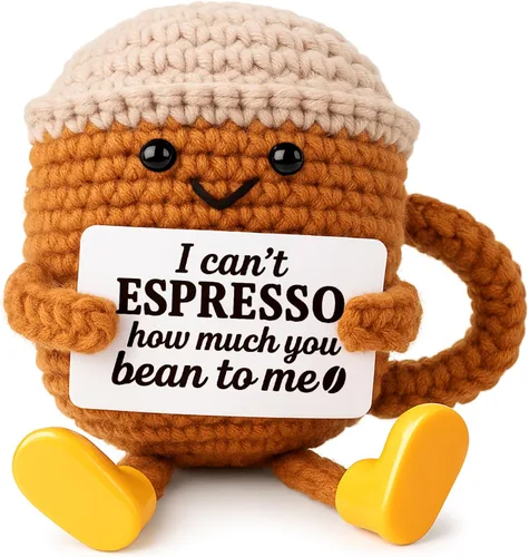 Miniatura 8 de Fathers Day Gift for Dad from Daughter Son, Dad Gifts Crochet Coffee Cup, Best Dad Ever I Love You Handmade Crochet Decor, Birthday Christmas Coffee
