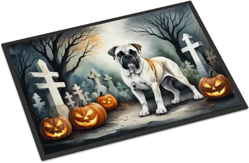 Miniatura 29 de Caroline's Treasures DAC2011MAT - Felpudo de Halloween espeluznante con diseño de Beagle, de 18 x 27 pulgadas, para interiores y exteriores