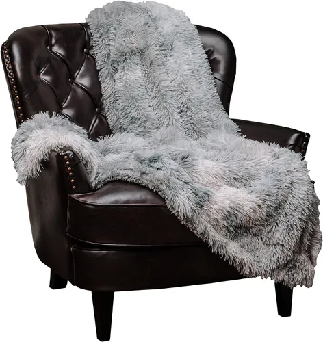Miniatura 10 de Chanasya - Manta de pelo largo sintético - Manta de felpa ligera y esponjosa de forro polar de microfibra - para sofá, cama, silla