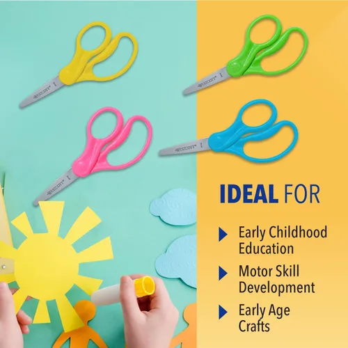 Miniatura 4 de Tijeras Westcott para niños diestros y zurdos, Variados 12
