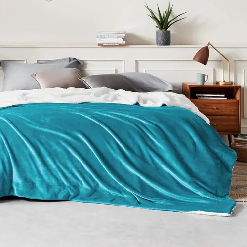 Miniatura 3 de Bedsure GentleSoft - Mantas de forro polar Sherpa tamaño King para cama, manta gruesa y cálida para mujeres y hombres, manta de felpa suave y 03