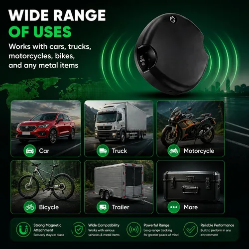 Miniatura 7 de Rastreador GPS magnético oculto para vehículos, rastreador magnético impermeable para automóvil, sin tarifas mensuales, mini rastreador GPS portátil