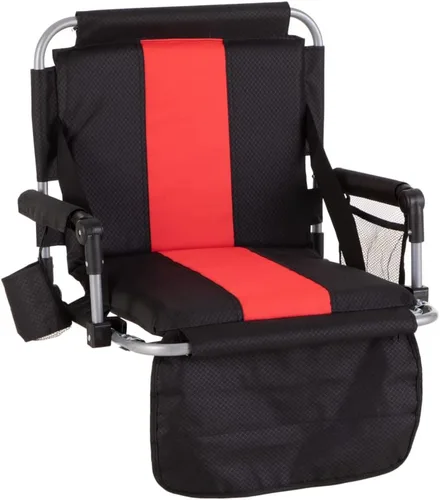 Miniatura 12 de HIGH POINT SPORTS Asiento plegable para estadio Sillas plegables portátiles para estadio Asiento acolchado para gradas Cojín para asiento de gradas