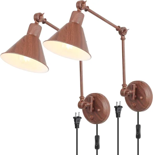 Miniatura 14 de TRLIFE Aplique de pared regulable, apliques de pared con control remoto, atenuación de 10% a 100% y temperatura de color ajustable de 2700 K-6000 K
