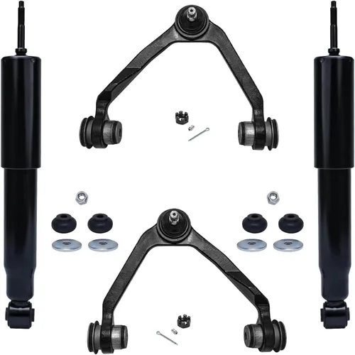Miniatura 132 de Detroit Axle - Brazos de control superiores traseros para Chrysler 300 Dodge Challenger Charger Magnum, reemplazo del conjunto de brazos de control