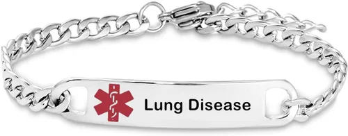 Miniatura 8 de TGLS Pulsera de alerta médica roja para mujeres y hombres, pulsera de emergencia de primeros auxilios de salud grabada ajustable de acero inoxidable