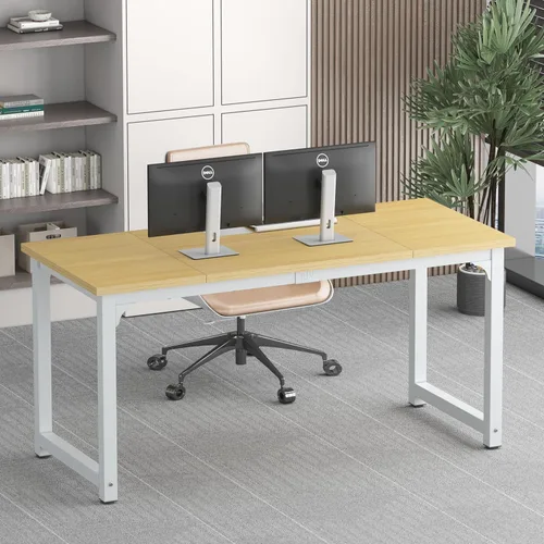 NSdirect - Escritorio extra grande de 63 pulgadas XL para computadora, tiene una amplia mesa de trabajo para escritura, juegos y trabajo en casa,