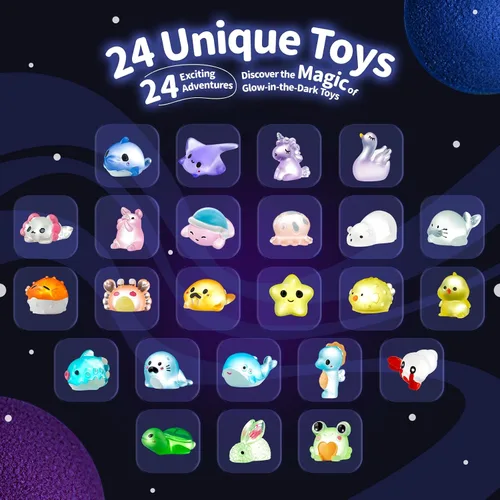 Miniatura 2 de Bombas de baño para niños con sorpresa en el interior, paquete de 24 bombas de baño hechas a mano con juguetes terrestres y marítimos que brillan