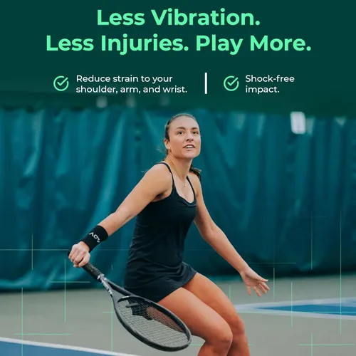 Miniatura 6 de ADV Tennis Amortiguador con tacto personalizado, paquete de 3, amortiguador de raqueta para reducir la vibración, aliviar los síntomas de lesiones