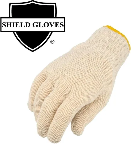 Miniatura 2 de PackagingSuppliesByMail PSBM Cotton String Knit Gloves, Hand Protection Lightweight Work Gloves