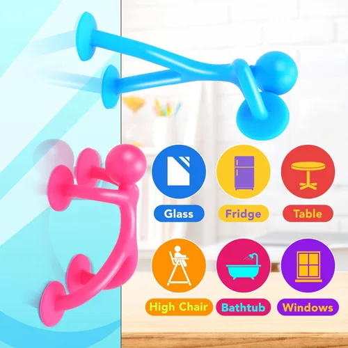 Miniatura 6 de OleOletOy Juguetes de Succión para Ansiedad para Niños: Juego de 42 Juguetes de Ventosas con Figuras - Juguetes Sensoriales para Niños con Autismo