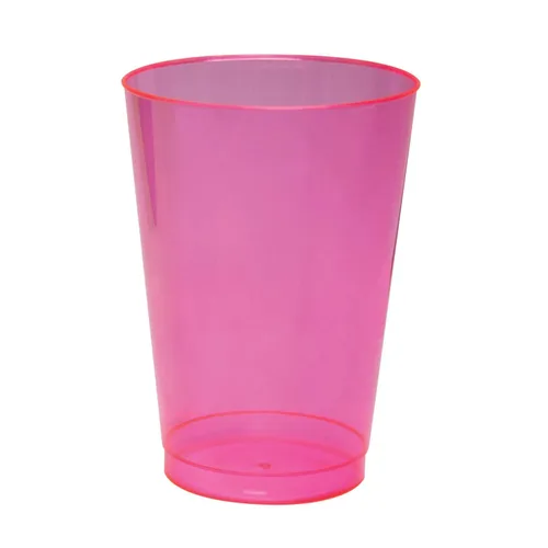 Miniatura 15 de Vasos de plástico para fiestas de Party Essentials, 9 onzas de capacidad, con brillo, Variado neón, 500