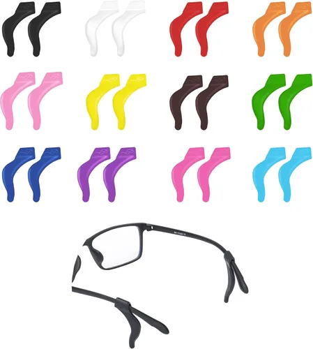 12 colores gafas agarre oído niños y adultos deporte gafas soporte correa titular retenedor de gafas, soporte antideslizante de silicona