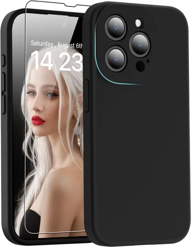Miniatura 66 de DEENAKIN Funda de silicona compatible con iPhone 12 con protector de pantalla, mejora la protección de la cámara, funda protectora suave y flexible