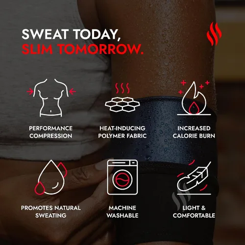 Miniatura 5 de Sweat Shaper Recortadoras de brazos para mujer, bandas de compresión para sudar con forma de sauna, banda de brazo adelgazante, paquete de 2