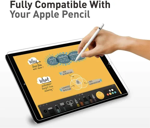 Miniatura 6 de XZC Paquete de 2 protectores de pantalla para iPad de 9ª, 8ª y 7ª generación de 10.2 pulgadas, película de vidrio templado para iPad 9, 8, 7