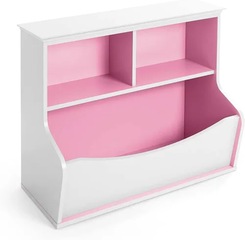 Miniatura 3 de CAPHAUS Organizador de almacenamiento de juguetes para niños, cubículo de almacenamiento abierto, gabinete multifuncional de almacenamiento de B.