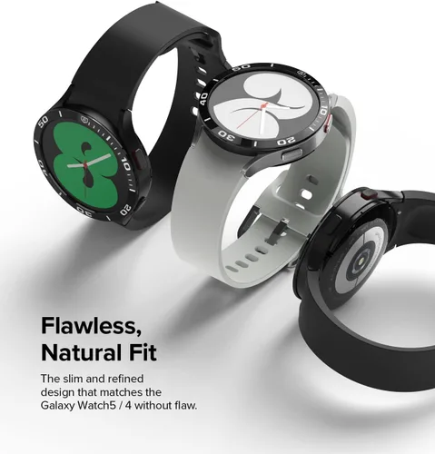 Miniatura 4 de Ringke Bisel Styling Compatible con Samsung Galaxy Watch 5 1.575 in y Galaxy Watch 4 (1.575 in) Marco Adhesivo Anillo Cubierta Anti arañazos