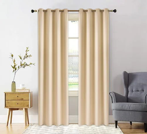 Miniatura 101 de PI Cortinas opacas para dormitorio, tratamiento de ventana con aislamiento térmico de anillo superior, cortinas oscurecedoras de habitación