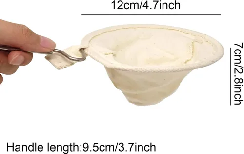 Miniatura 2 de Honbay Filtro de café reutilizable con mango de acero inoxidable, 2