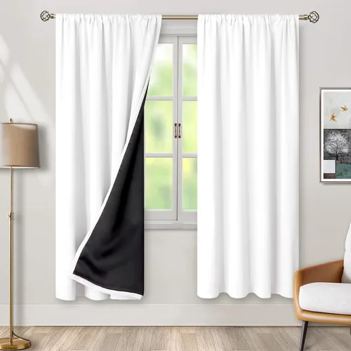 Miniatura 120 de BGment - Cortinas opacas para sala de estar de 63 pulgadas de largo, juego de 2 paneles, cortinas para oscurecer toda la habitación, cortinas