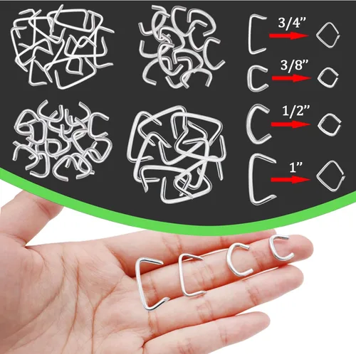 Miniatura 3 de Kit surtido de anillos de cerdo para tapicería profesional de 1 pulgada, 1/2 pulgadas, 3/4 pulgadas, 3/8 pulgadas, kit surtido de instalación