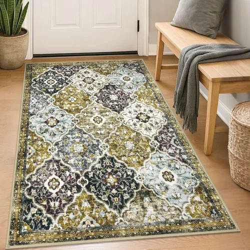 Miniatura 65 de KILOCOCO Alfombra de Pasillo 2x6, Alfombra de Pasillo Marroquí Súper Suave Lavable para Pasillo de Entrada, Alfombra de Cocina de Pasillo de Lana