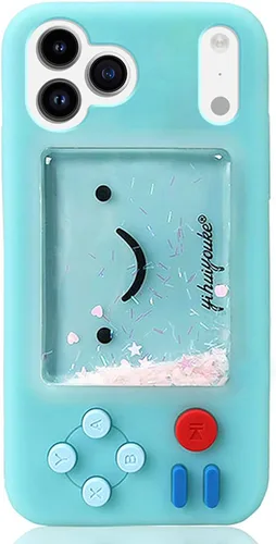 Miniatura 13 de UnnFiko - Funda Squishy 3D estilo dibujos animados compatible con iPhone 6 / iPhone 6s, diseño de estrellas líquidas creativas, divertida, blanda