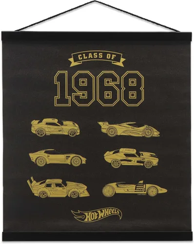 Miniatura 7 de Mattel Hot Wheels - Cartel de metal colgante para pista de carreras de acción, divertida decoración de pared de Hot Wheels para dormitorio de niños