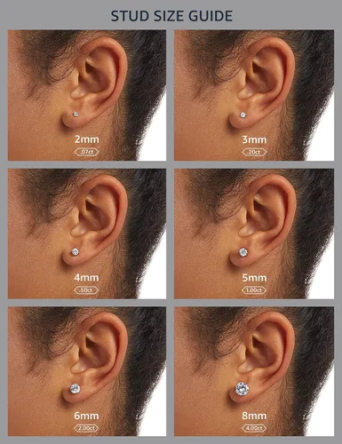 Miniatura 4 de Tienda Collection Genuine or Created Gemstone Butterfly Stud Earrings in Sterling Silver
