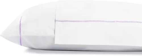 Miniatura 49 de Linen Home Juego de fundas de almohada King de 500 hilos, fundas de almohada 100 % algodón de fibra larga, juego de 2 fundas de almohada de satén