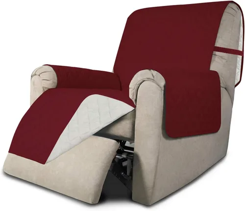 Miniatura 332 de Easy-Going - Funda para sofá, futón y sillón sin reposabrazos, reversible, resistente al agua, para mascotas y niños (azul oscuro/azul claro)