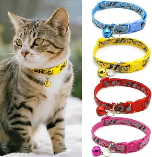 Miniatura 11 de Collares de camuflaje personalizados para perros, collares ajustables de nailon ligero para mascotas, hebilla de liberación rápida, perfectos