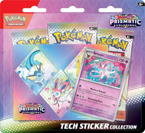 Miniatura 4 de Colección de adhesivos tecnológicos prismáticos de evolución de Pokémon TCG Escarlata y Violeta 8.5 (promoción aleatoria)