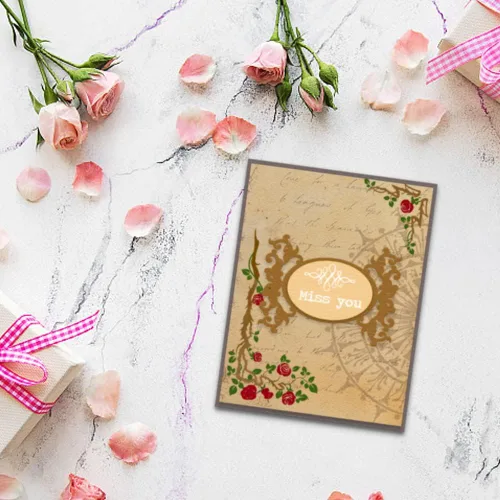 Miniatura 5 de Sellos transparentes vintage – Fondo de rosas de primavera, patrón de flores pequeñas, sellos de goma transparente para manualidades, álbumes