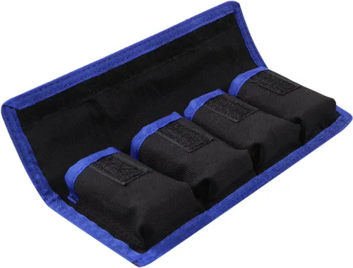 Miniatura 4 de Meking Soporte de batería para cámara DSLR, bolsa / estuche / bolsa (4 bolsillos) para batería AA, batería Canon LP-E6 LP-E8 LP-E10 LP-E12, batería