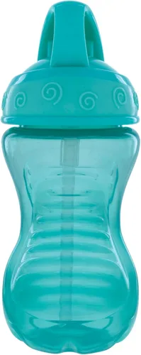 Miniatura 6 de Nuby Flip-It - Vasos duros con pajita Vari-Flo (paquete de 2) 10 onzas, resistentes a derrames, a partir de 12 meses, color aguamarina/rojo