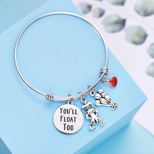 Miniatura 3 de LParkin Pulsera You Float Too para fanáticos de la película de terror, regalo para ella, pulseras de Halloween