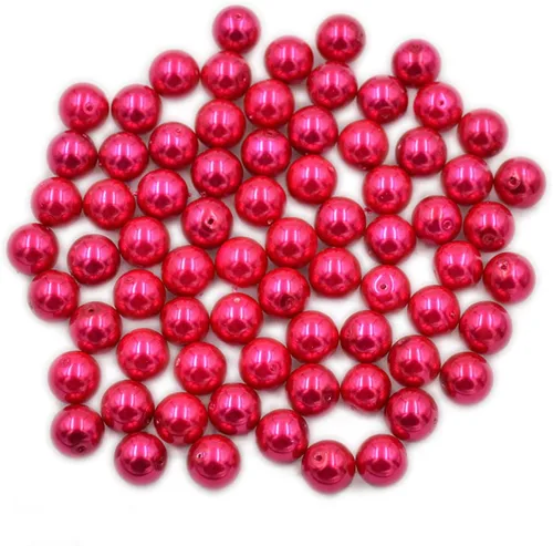 Miniatura 12 de AD Beads 200 cuentas redondas lisas de cristal rojo burdeos de 0.118 pulgadas para collares, pulseras, aretes, joyería, manualidades, diseño