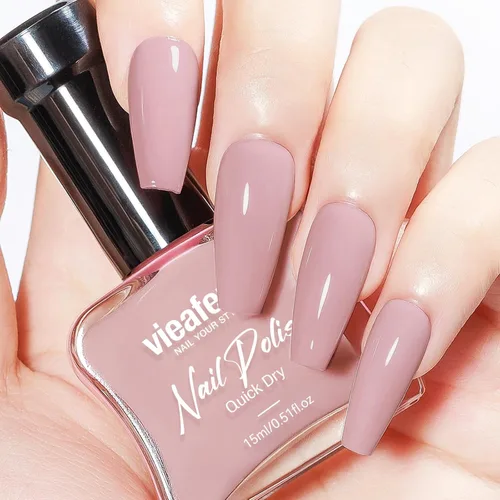 Miniatura 17 de Esmalte de uñas rosa intenso brillante, 0.5 onzas líquidas, esmalte de uñas de secado rápido de alto brillo, aplicación suave de larga duración