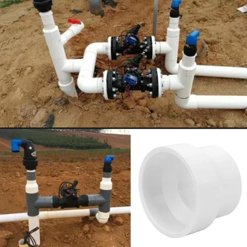 Miniatura 7 de Paquete de 6 adaptadores de acoplamiento reductor de PVC DWV de 2 pulgadas x 1-1/2 pulgadas (enchufe x zócalo) Schedule 40 PVC DWV Acoplamiento
