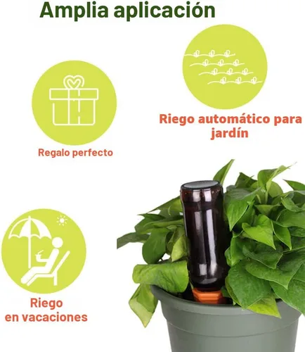 Miniatura 5 de vensovo - Estacas de riego automático de terracota - 24 piezas de dispositivos de riego para plantas en macetas, estacas de riego automático