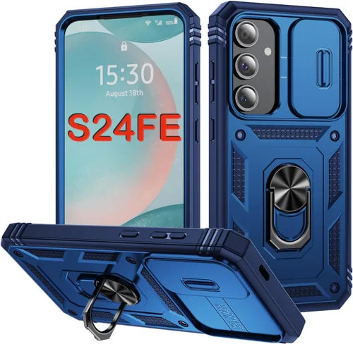 Miniatura 87 de PASNEW Funda para Samsung Galaxy S22 Ultra 5G, cubierta de cámara deslizante y soporte de dedo de metal giratorio de 360°, militar, resistente, a