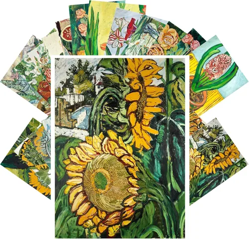 Miniatura 10 de PIXILUV Postales vintage (24 piezas de 4 x 6 pulgadas cada una) Increíbles y brillantes hongos psicodélicos mágicos, postales vintage, tarjetas