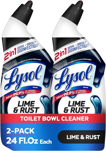 Miniatura 16 de Lysol Limpiador de inodoro, suministros de limpieza de baño de máxima resistencia, limpiador de taza de inodoro en gel adherente, esencial