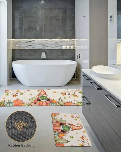 Miniatura 5 de Tapete de baño para tina, antideslizante, de secado rápido y absorbente, de tierra de diatomeas, tapete de cocina, tapete de Acción de Gracias