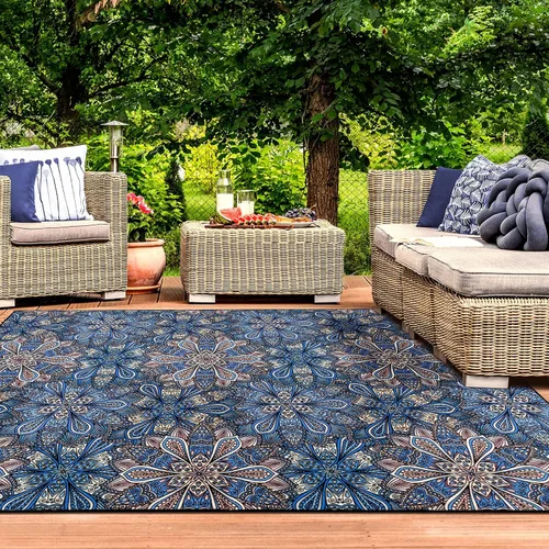 Miniatura 27 de SUPERIOR - Alfombra de interior y exterior, perfecta para patio, dormitorio, cocina, sala de estar, entrada, cuarto de juegos, guardería, cubierta