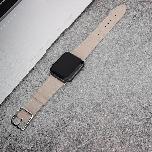 Miniatura 8 de Correa italiana de cuero genuino compatible con Apple Watch Series 987654321SE de 1.772 in, 1.732 in, 1.654 in, 1.614 in, 1.575 in, 1.496 in