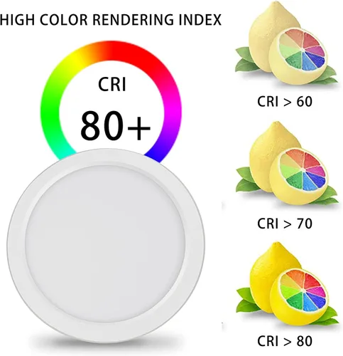 Miniatura 7 de ETL Lámpara de techo LED de 7 pulgadas, montaje empotrado, regulable, luz de techo plana redonda ultra delgada de 5000 K, luz diurna, lámpara de 3