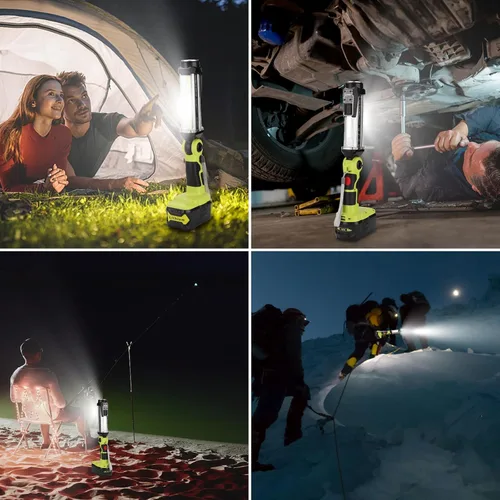 Miniatura 6 de Taingwei Luz de trabajo LED de 2000LM para batería Ryobi 18v, linterna de 25W para camping, reparación de automóviles, iluminación de emergencia